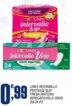 Splendidi e Splendenti Lines intervallo proteggi slip fresh disteso/ ripiegato/velo odor offerta