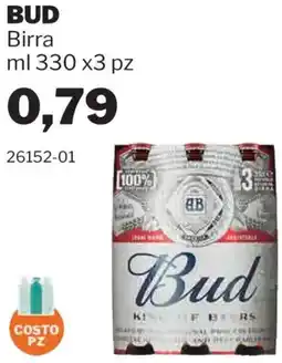 GrosMarket BUD Birra offerta