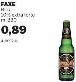 GrosMarket FAXE Birra 10% extra forte offerta