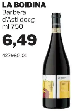 GrosMarket LA BOIDINA Barbera d'Asti docg offerta