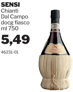 GrosMarket SENSI Chianti Dal Campo docg fiasco offerta