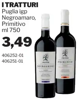 GrosMarket I TRATTURI Puglia igp Negroamaro, Primitivo offerta