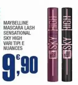 Splendidi e Splendenti Maybelline mascara lash sensational sky high offerta