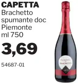 GrosMarket CAPETTA Brachetto spumante doc Piemonte offerta