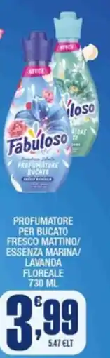 Splendidi e Splendenti Profumatore per bucato fresco mattino/ essenza marina/ lavanda floreale offerta