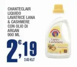 Splendidi e Splendenti Chanteclair liquido lavatrice lana & cashmere con olio di argan offerta
