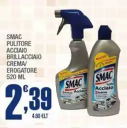 Splendidi e Splendenti Smac pulitore acciaio brillacciaio crema erogatore offerta