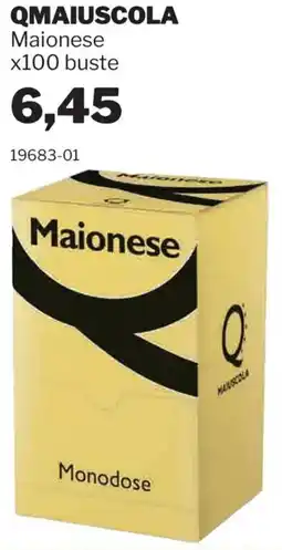 GrosMarket QMAIUSCOLA Maionese x100 buste offerta
