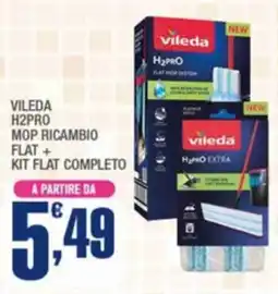 Splendidi e Splendenti Vileda h2pro mop ricambio flat + kit flat completo offerta