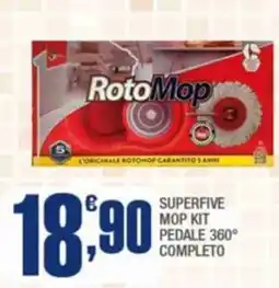 Splendidi e Splendenti Superfive mop kit pedale 360° completo offerta