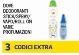 Splendidi e Splendenti Dove deodoranti stick/spray/ vapo/roll on offerta