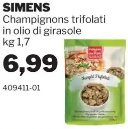 GrosMarket SIMENS Champignons trifolati in olio di girasole offerta