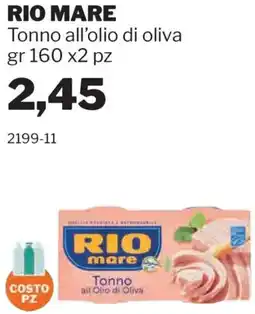GrosMarket RIO MARE Tonno all'olio di oliva offerta