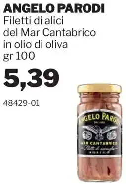 GrosMarket ANGELO PARODI Filetti di alici del Mar Cantabrico in olio di oliva offerta