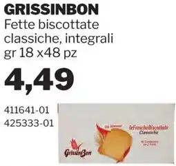 GrosMarket GRISSINBON Fette biscottate classiche, integrali offerta