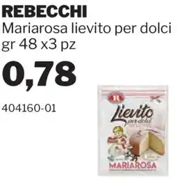 GrosMarket REBECCHI Mariarosa lievito per dolci offerta