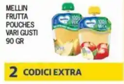 Splendidi e Splendenti Mellin frutta pouches offerta
