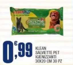 Splendidi e Splendenti Klean salviette pet igienizzanti offerta