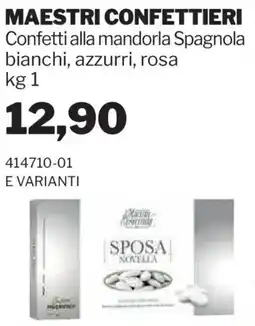 GrosMarket MAESTRI CONFETTIERI Confetti alla mandorla Spagnola bianchi, azzurri, rosa offerta