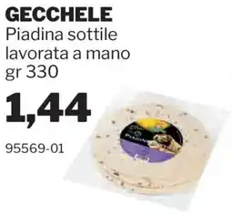 GrosMarket GECCHELE Piadina sottile lavorata a mano offerta