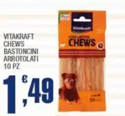 Splendidi e Splendenti Vitakraft chews bastoncini arrotolati offerta