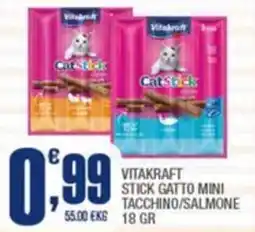 Splendidi e Splendenti Vitakraft stick gatto mini tacchino/salmone offerta