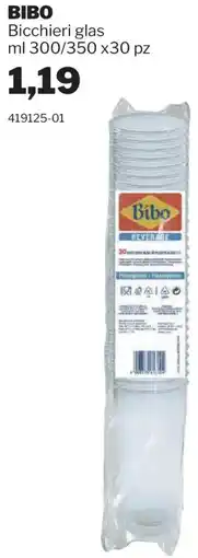 GrosMarket BIBO Bicchieri glas offerta