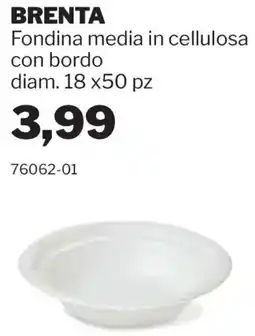 GrosMarket BRENTA Fondina media in cellulosa con bordo offerta
