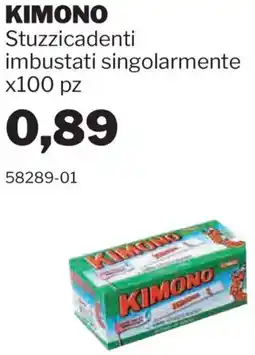 GrosMarket KIMONO Stuzzicadenti imbustati singolarmente offerta