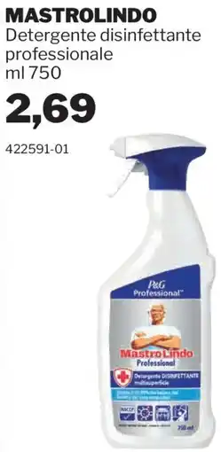 GrosMarket MASTROLINDO Detergente disinfettante professionale offerta