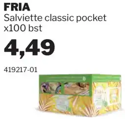GrosMarket FRIA Salviette classic pocket x100 bst offerta