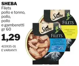 GrosMarket SHEBA Filets pollo e tonno, pollo, pollo e gamberetti offerta