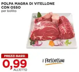 Alì Supermercati Polpa magra di vitellone con osso offerta