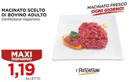 Alì Supermercati Macinato scelto di bovino adulto offerta