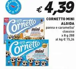 Coal Cornetto mini algida mini panna e caramello/ classico offerta