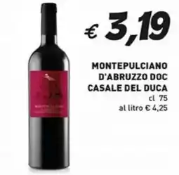 Coal Montepulciano d'abruzzo doc casale del duca offerta