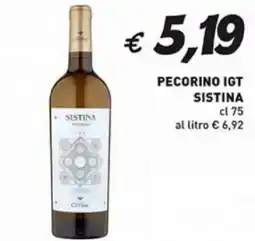 Coal Pecorino igt SISTINA offerta