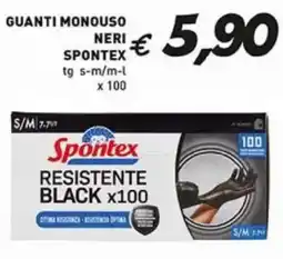 Coal Guanti monouso neri SPONTEX offerta