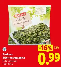 Lidl Freshona Erbette Campagnole offerta