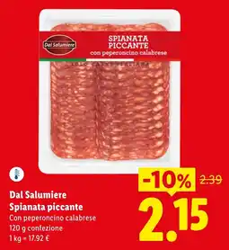 Lidl Dal Salumiere Spianata piccante offerta