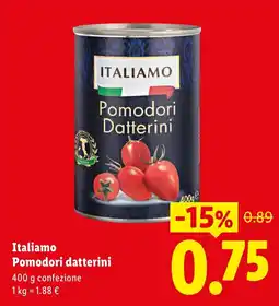 Lidl Italiamo Pomodori datterini offerta