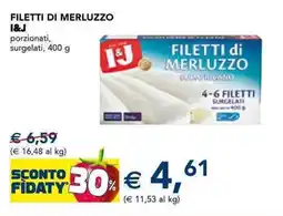 Esselunga Filetti di merluzzo I&J offerta