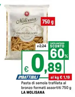 Iper La Grande Pasta di semola trafilata al bronzo LA MOLISANA offerta