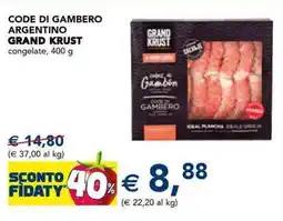 Esselunga Code di gambero argentino GRAND KRUST offerta