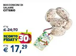 Esselunga Bocconcini di salame CITTERIO offerta