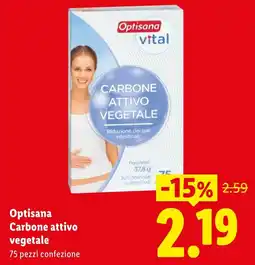 Lidl Optisana Carbone attivo vegetale offerta