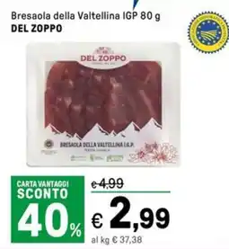 Iper La Grande Bresaola della Valtellina IGP DEL ZOPPO offerta