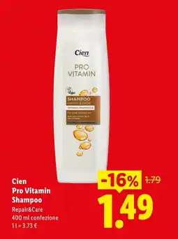 Lidl Cien Pro Vitamin Shampoo offerta