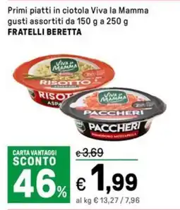 Iper La Grande Primi piatti in ciotola Viva la Mamma FRATELLI BERETTA offerta