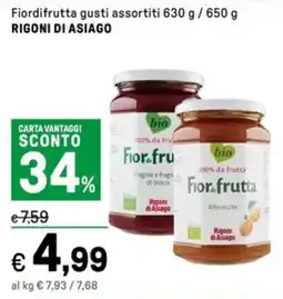 Iper La Grande FiordifruttaFragole e frago di bosco RIGONI DI ASIAGO offerta